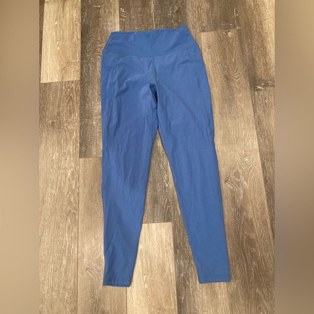 Blue High-Waisted Medium Buff Bunny Leggings